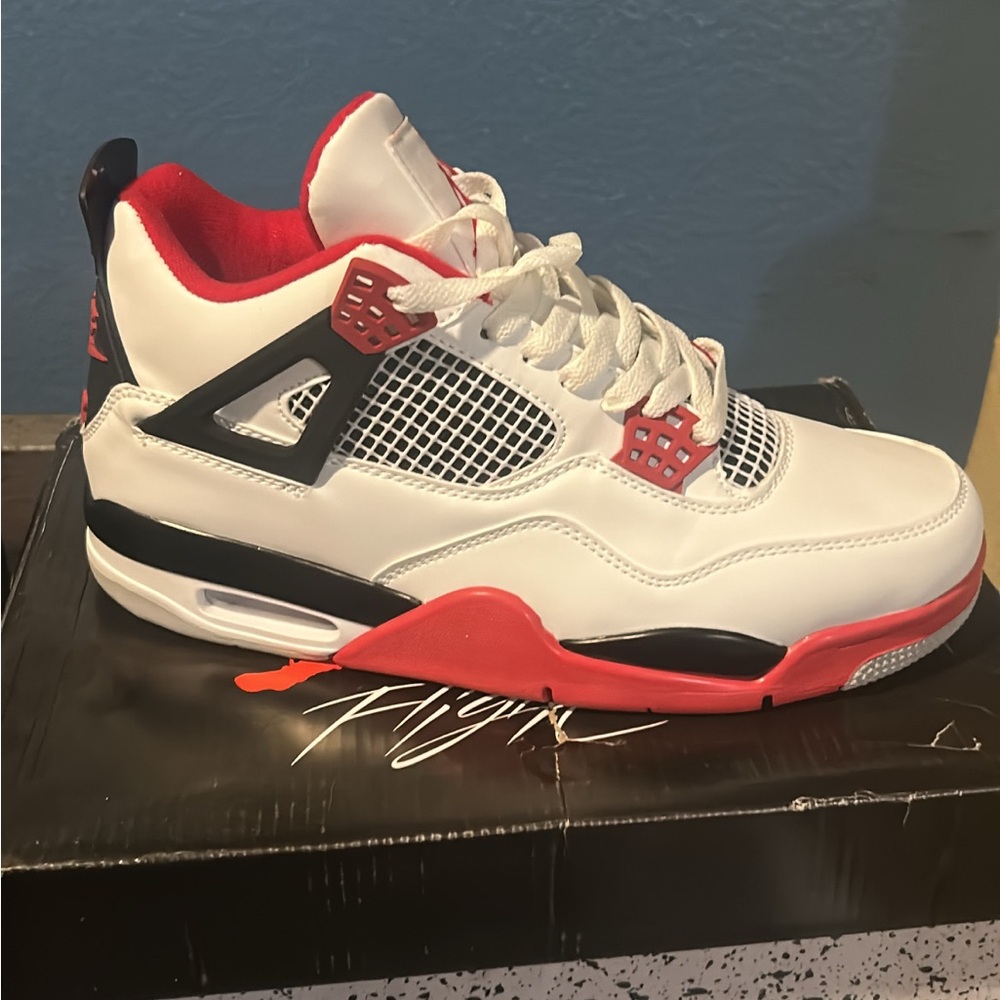 Brand new fire red Jordan 4